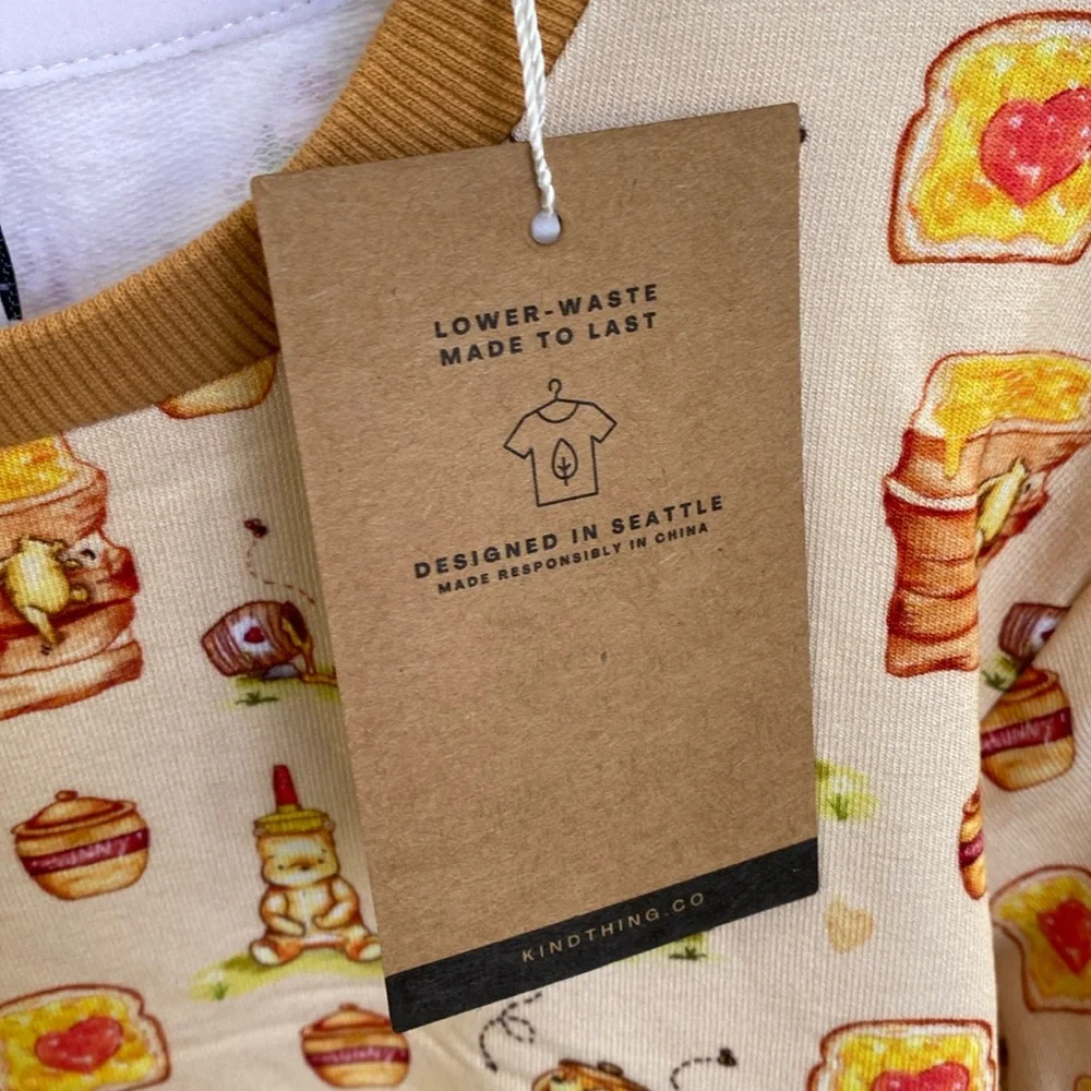 Wild Woven (formerly Kind Thing) Honey Bear Crewneck Sweatshirt - Picture 3 of 8